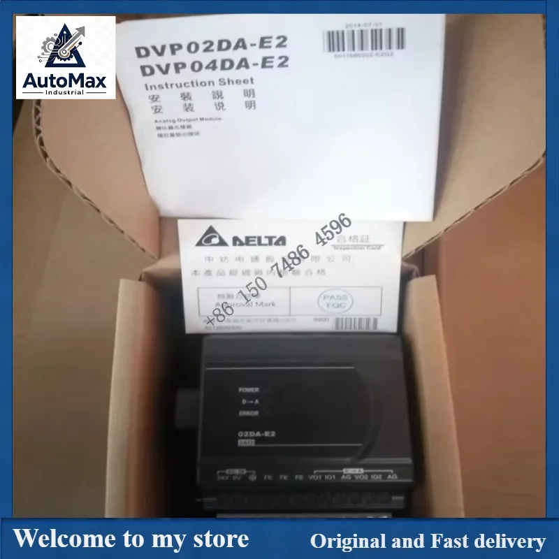 Plc One Brand New Dvp02da-e2 Analog Expansion Module Expedited Shipping for Warranty Product