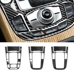 For Audi A4L A5 2009 2010 2011 2012 2013 2014 2015 2016/ Q5 2010 - 2018 Carbon Fiber Center Console Gear Shift Panel Cover Trim