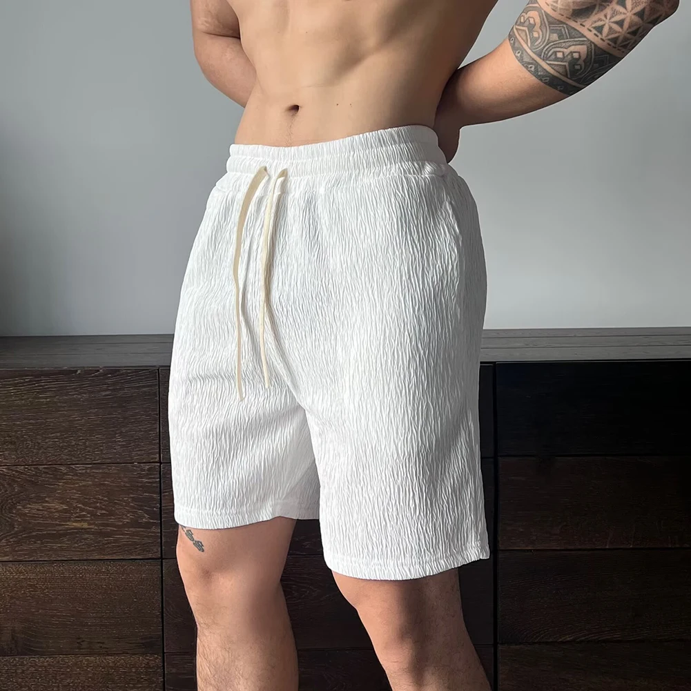 

Casual Sports Shorts Loose Fit Pants Outdoor Sports Casual Outings Solid Color Design Summer Wear Polyester Material