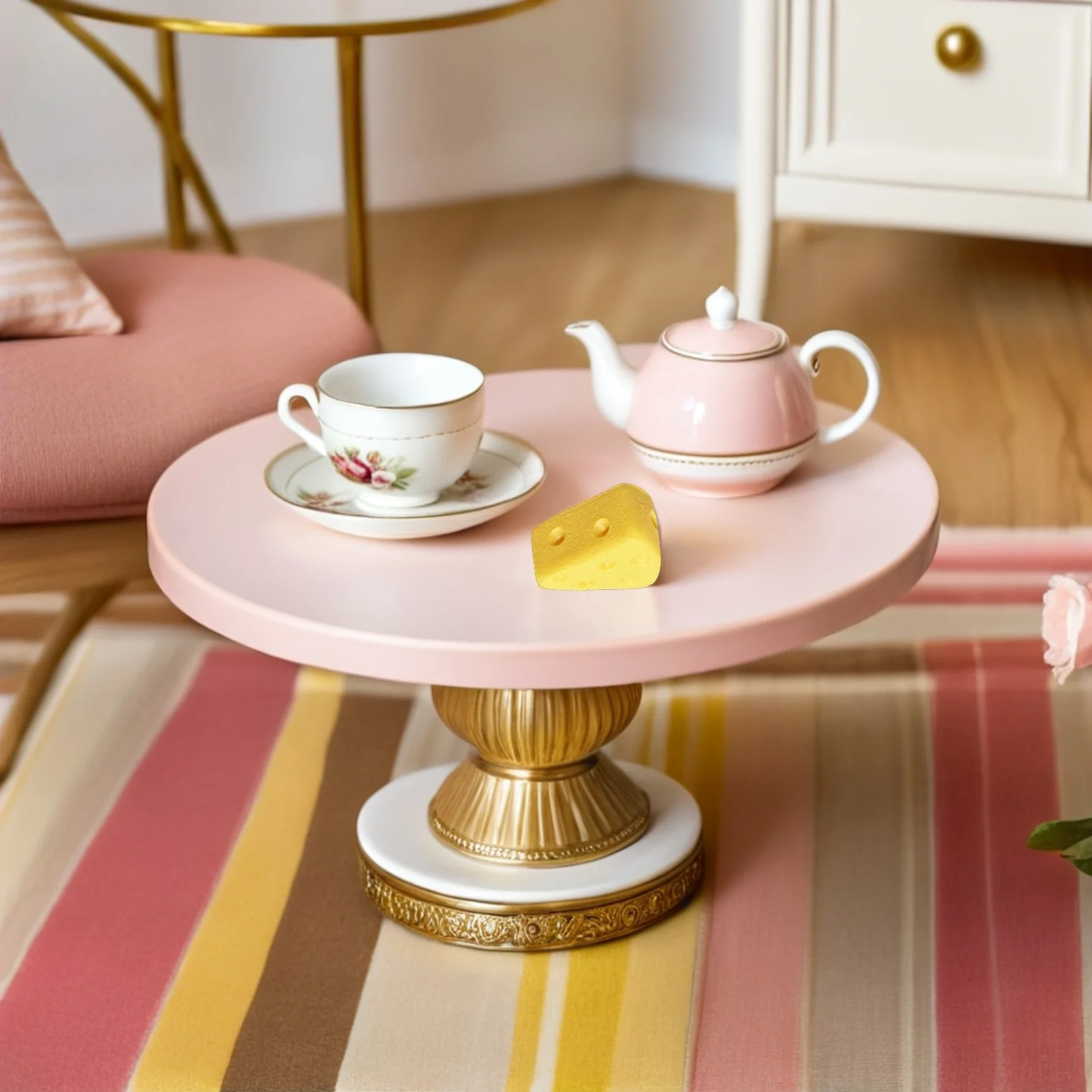 

50Pcs Artificial Simulation Cakes Yellow Triangle Dessert Models for Photography Props Fake Cheese Food Display 1.7X1.5X0.9cm