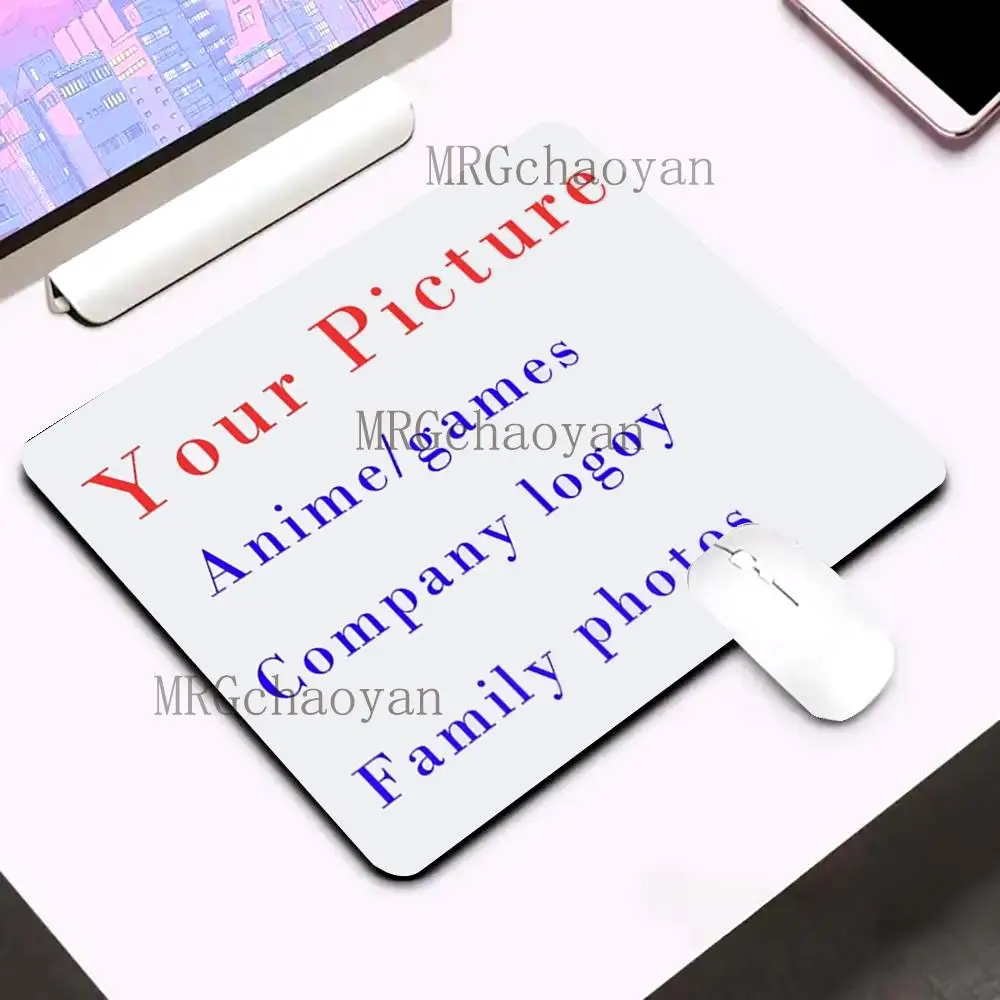 Custom Small mouse pad rubber anti-slip portable laptop mousepad edge-locked durable desk mat office gaming accessorys DIY