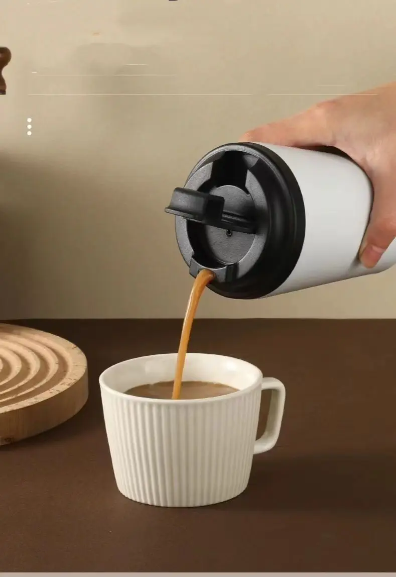 

Термостойкая изолированная мерная чашка с крышкой, вспениватель молока, аксессуар для кофеварки для офиса, кухни, дома, стеклянная чашка