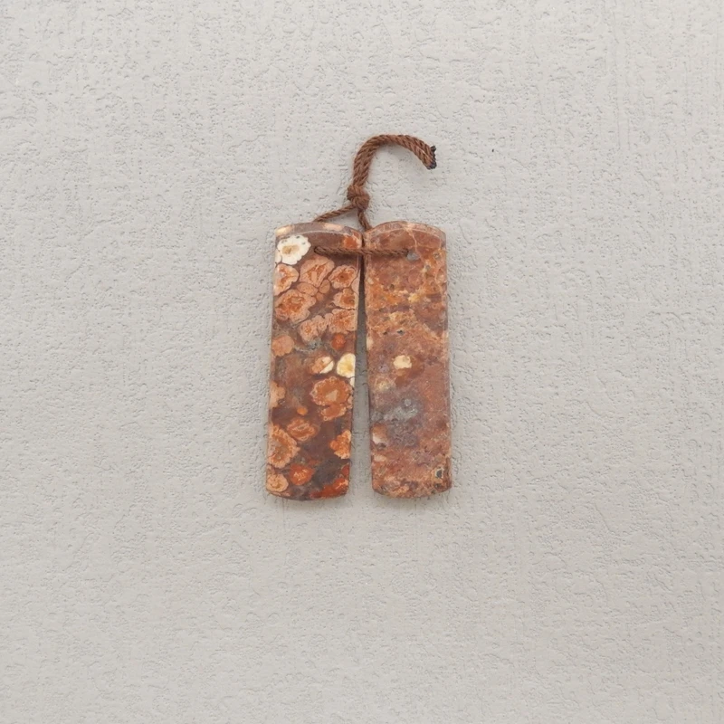 

Серьги из натурального камня Chohua Jasper, бусины, модные ювелирные аксессуары, 40x12x4 мм, 7,6 г