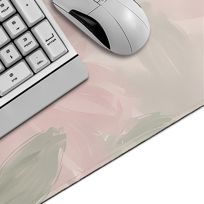 Pink Sakura Watercolor Mouse Pad Gaming XL HD Home Large Mousepad XXL Desk Mats Office Non-Slip Natural Rubber Laptop Mouse Mats