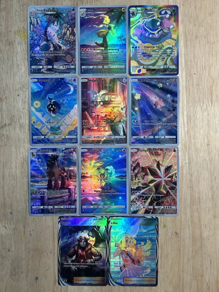 

Pokemon Pocket Ptcg Eevee Pikachu ACG Diy Self Control Collect Signature Trading Flash Card Anime Cartoon Original Series Gift