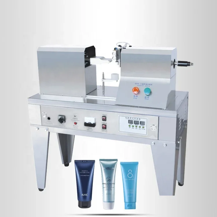 Semi Automatic Manual ultrasonic paste Toothpaste plastic Soft tube sealer sealing machine tube tail sealer