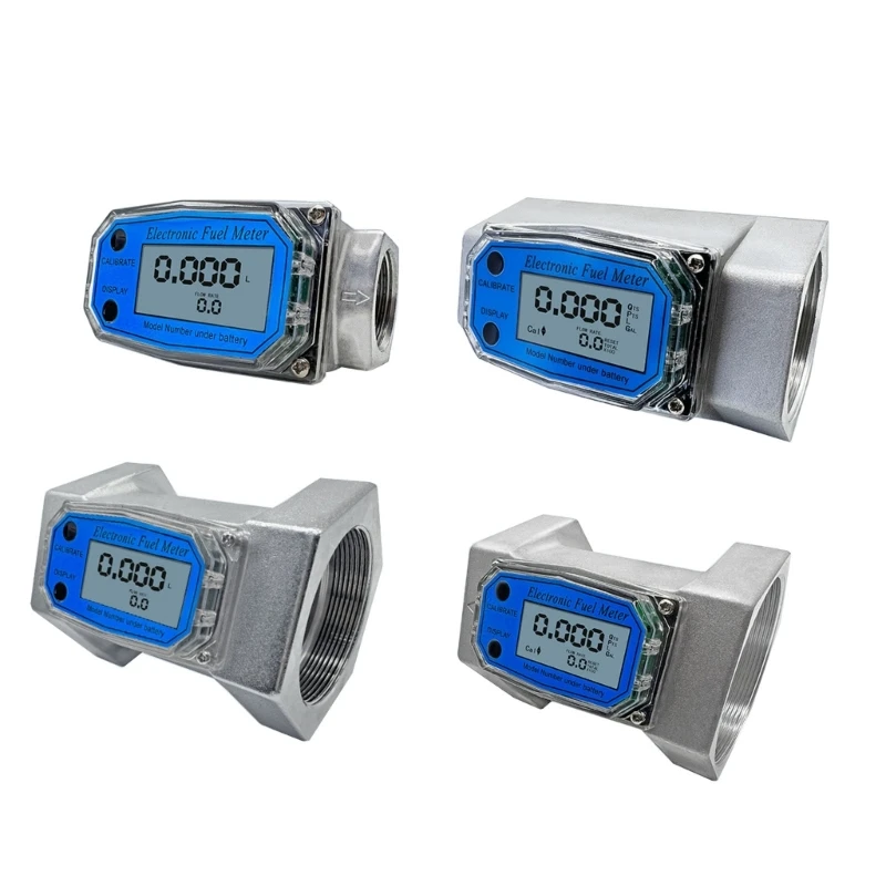 Liquid Flow Meter for Fuel Water 1in/2in/2.5in/3in Electronic Flow Meter Battery Operated(NOT Drosphip