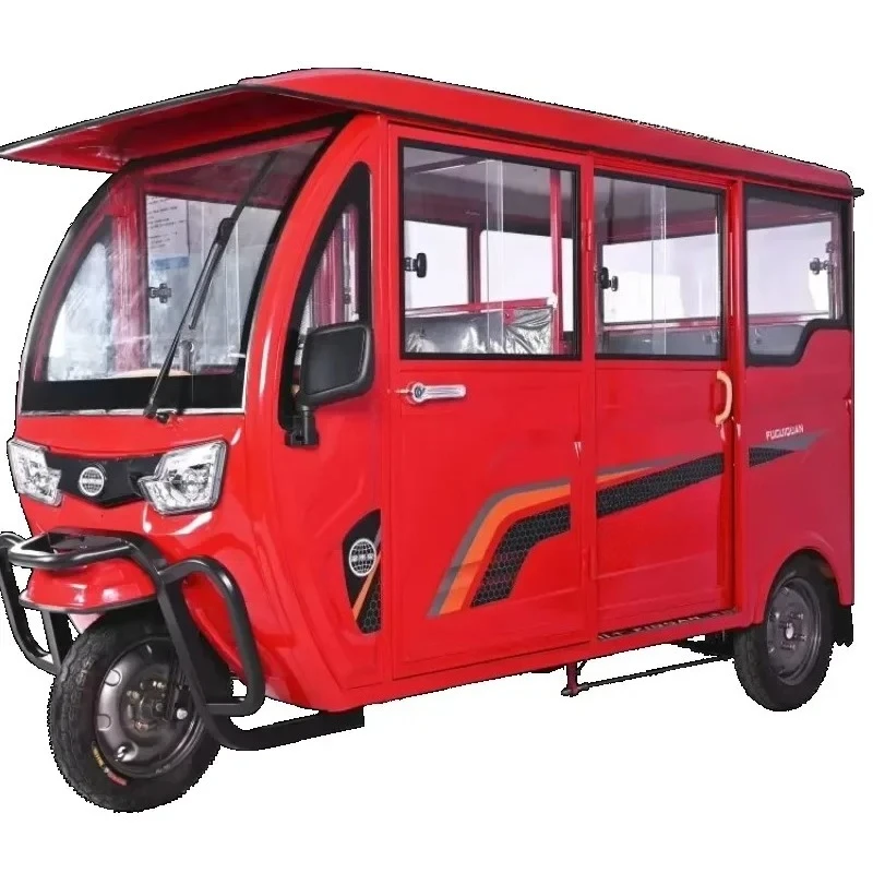 Full Cover Enclosed Adult with Cheap Price Tuktuk Taxi Big Power Passenger tricycle 3 Wheel Electric Tricycle for Wholesale