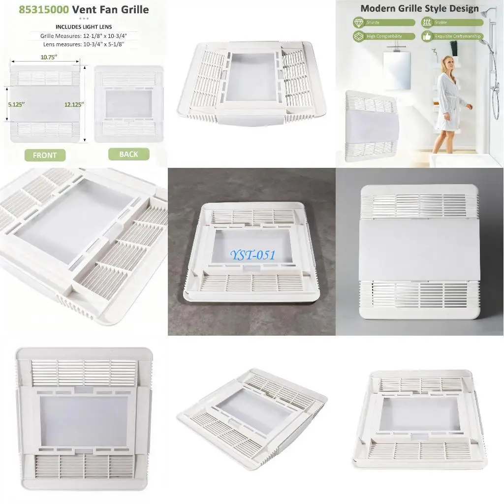 

E15A Bathroom Vent Exhaust Fan Cover 85315000 Ventilation Fan Grille Lens Replacement