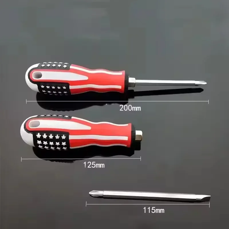 Y4 Factory High Quality Cheap Price 2 Way Screwdriver with Flag Print on Handle