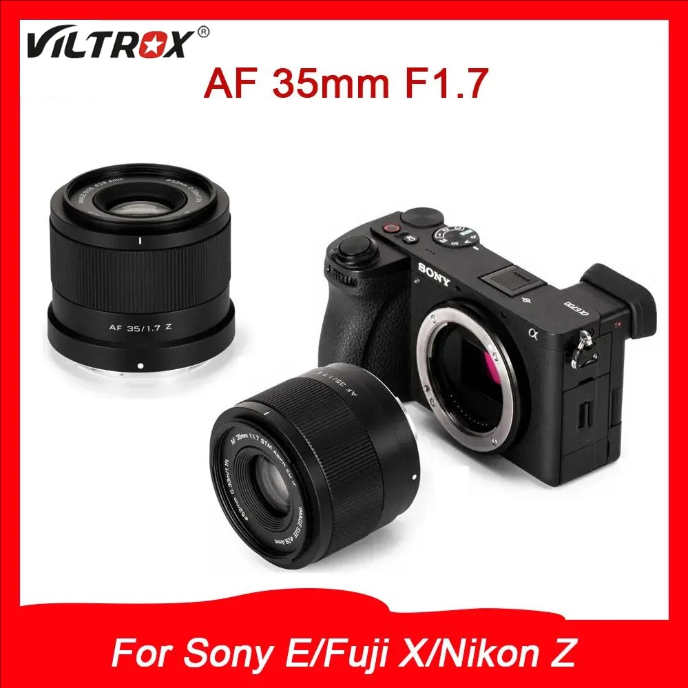 Viltrox AF 35mm F1.7 Air APS-C  large aperture Portrait Auto Focus Camera Lens for Sony E Mount Fuji X Nikon Z Mount