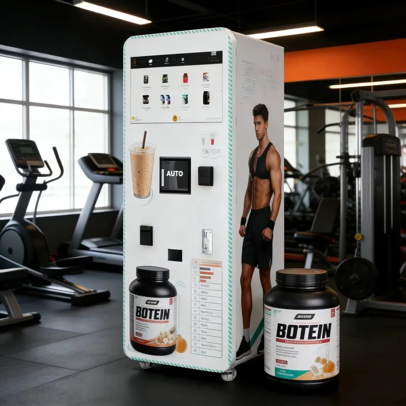 Custom High-quality Factory-designed Protein Powder Vending Machine for The European Market, Supporting Card and QR Code Payment