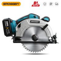 SROGGEN 7 inch Brushless Electric Circular Saw Multifunctional Cutting for Home DIY Compatible Makita 18V Battery