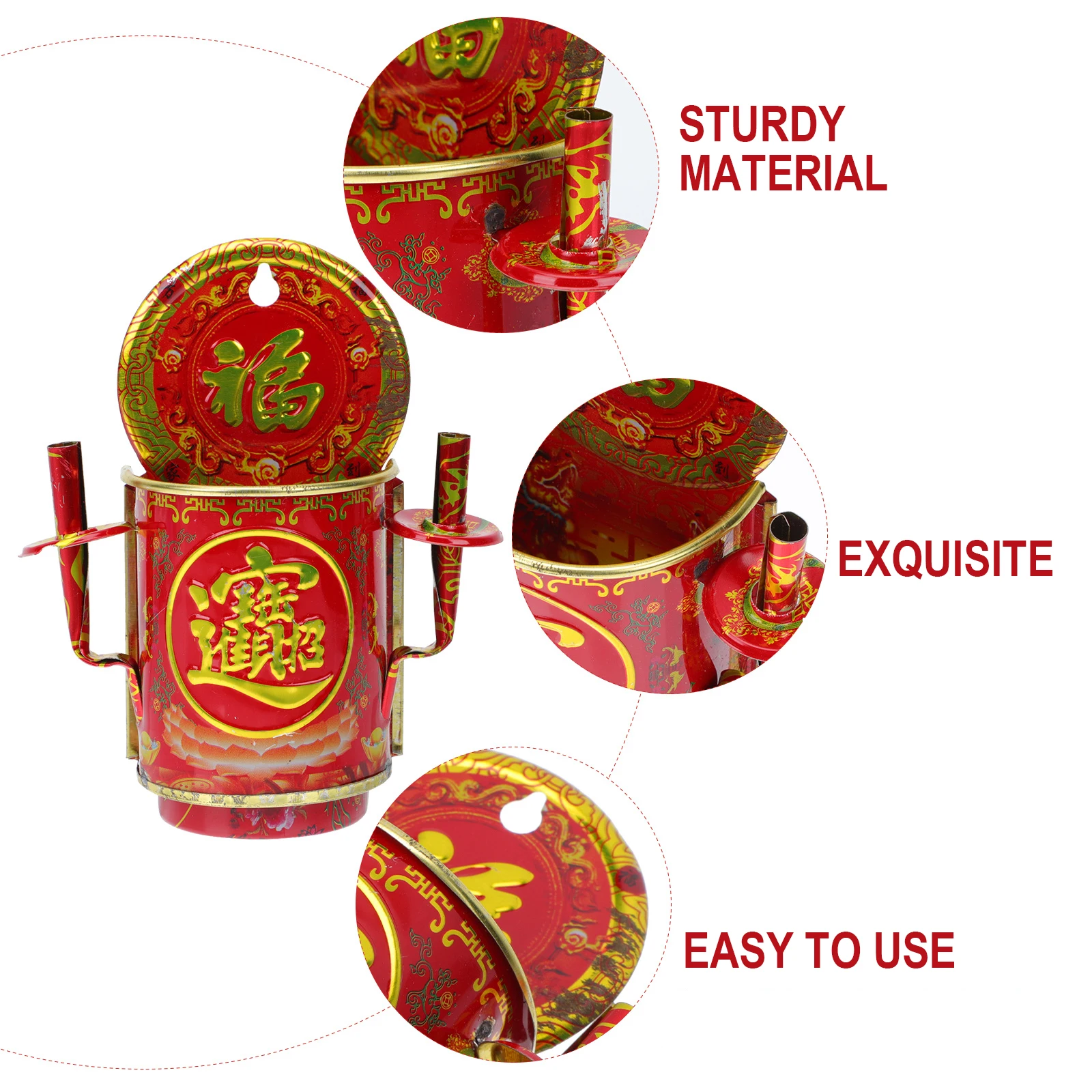 

Iron Incense Burner Round Shape Hanging Design Classic Detail Aromatic Furnace namentVintage Centerpiece