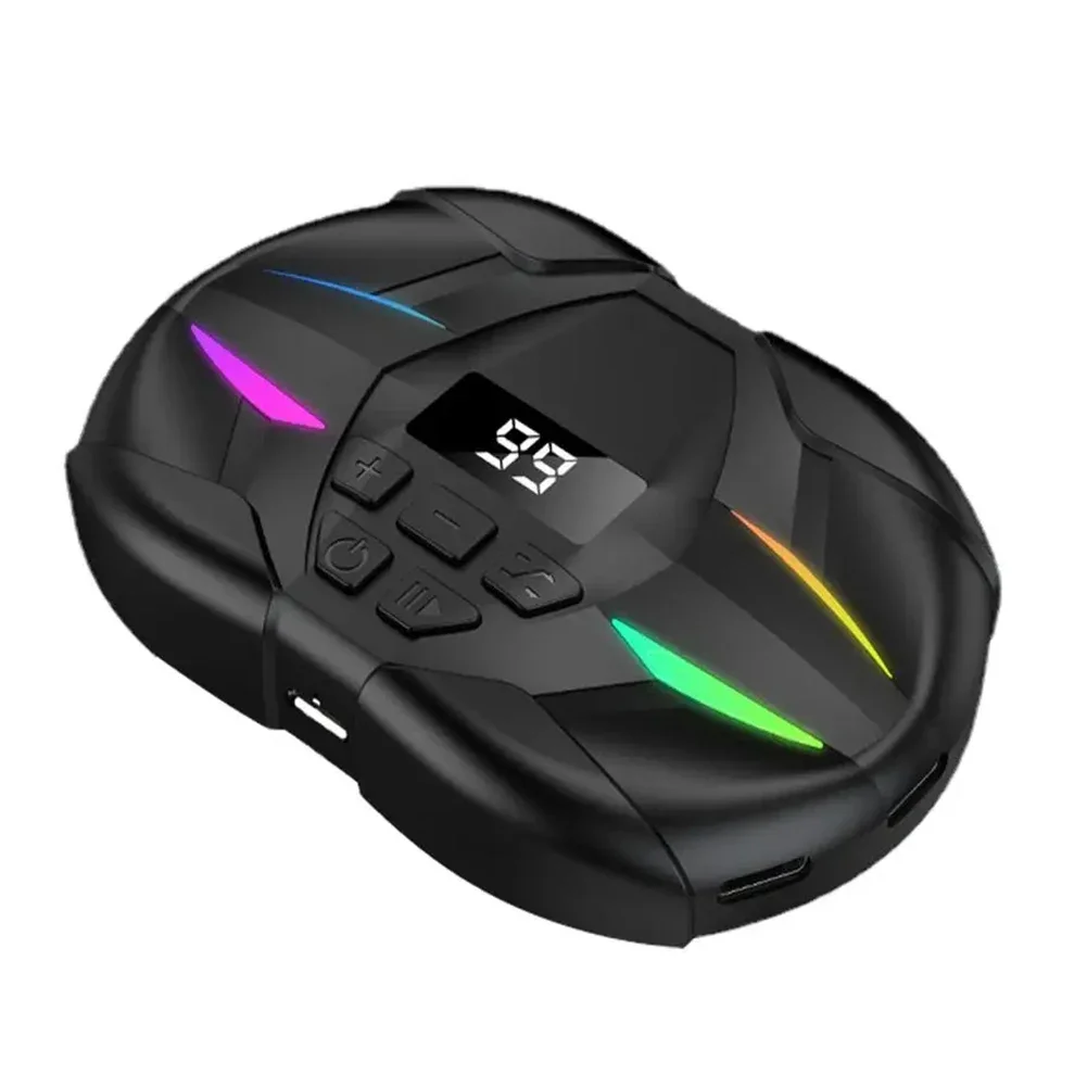 

Mobile Phone Screen Auto Clicker Adjustable Silent Clicker with Digital Display & RGB Light for Gamings Shopping Live Broadcasts