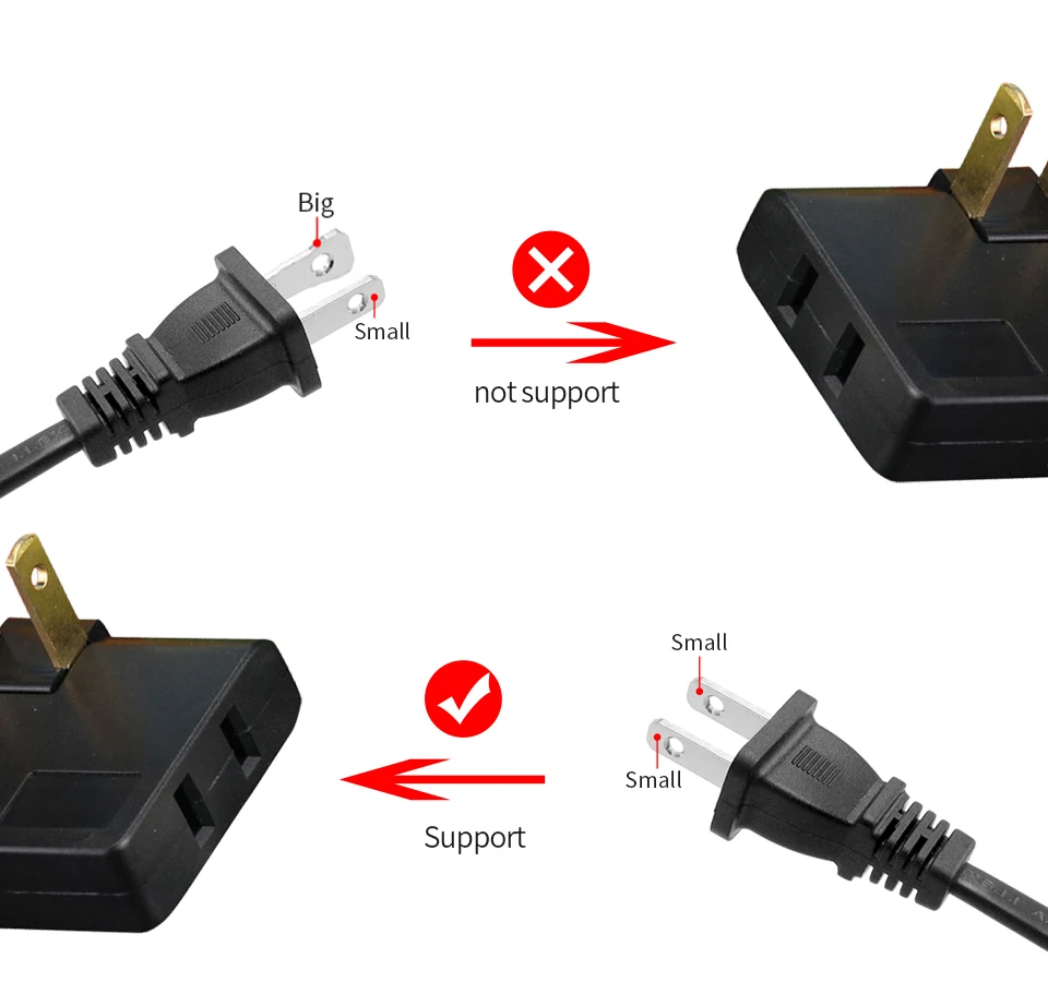 US Adapter One In Three Converter 180 Degree Rotation Extension Plug Wireless Outlet Travel Adaptor Light Socket In Japan Canada