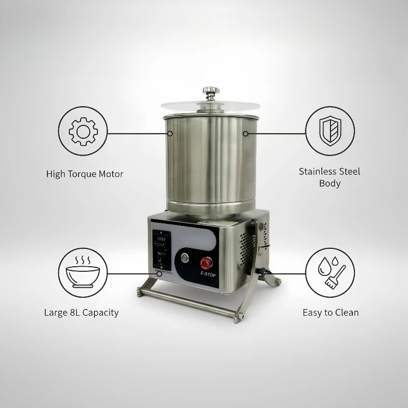 Food Grade Stainless Steel Electric Automatic for Chocolate Butter Paste Production Cocoa Bean Grinding Machine