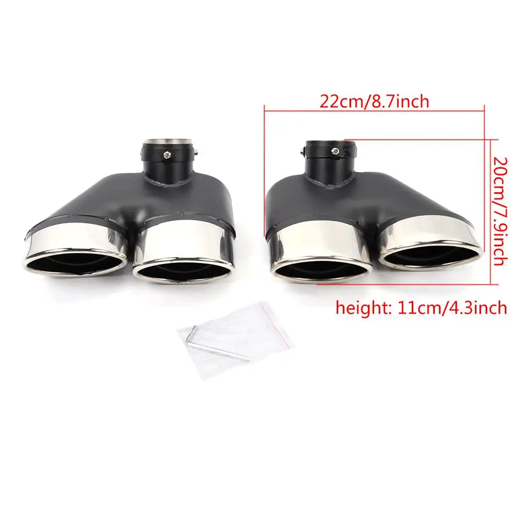 Statinless Steel Car Exhaust Tips for Mercedes Benz W220 AMG End Muffler Exhaust Tips Pipes