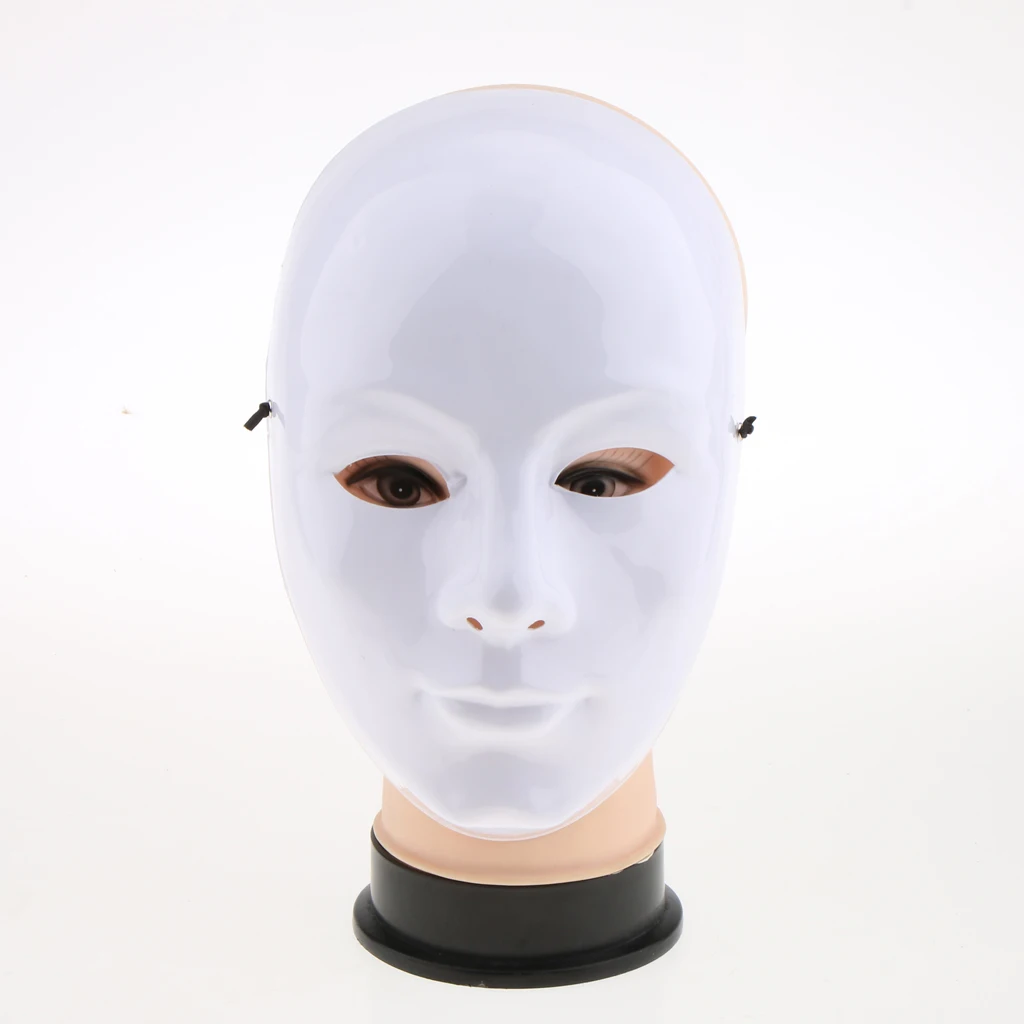 Máscaras de fantasia para decoração de festa Acessórios DIY Máscara sem pintura Máscara facial branca em branco Masquerade