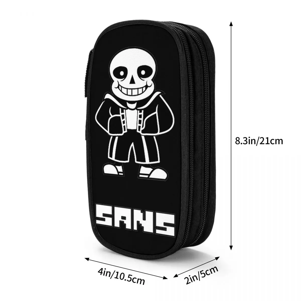 Undertale Lápis Casos para Sans Papyrus, Cute Gaming Pencilcases, Pen Holder, Sacos de Grande Capacidade, Material Escolar, Papelaria Cosmética