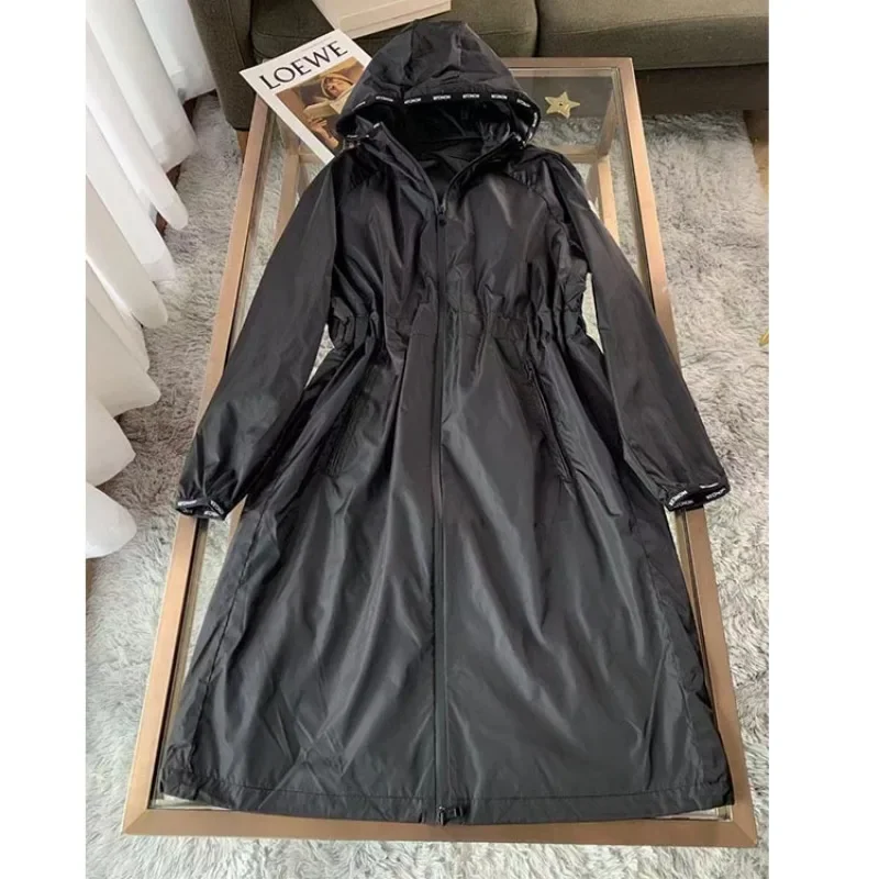 Waterproof Long Trench Coat Women Poncho Travel Ladies Hooded Coat Survival Impermeable Travel Coat and Jackets