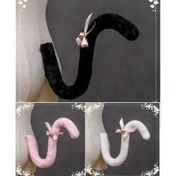 Tier Plüsch Katze Schwanz Cosplay Anime Lolita Mädchen Maids Nette Beast Glocken Schwanz Handgemachte Accessoires Party Kostüm Requisiten