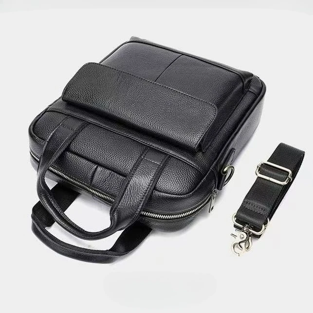 2027 New vintage Luxury Men's Handbags Cow Genuine Leather Male Shoulder Bag Real Natural Leather Crossbody Bag Messenger Bags