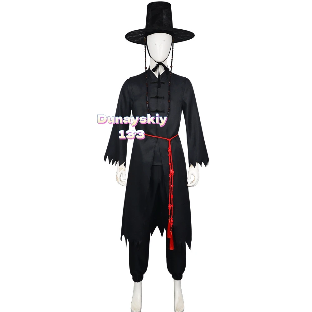 Kpop Demon Hunters Jinu Saja Boys Cosplay Costume for Men Uniform Hat Wig Group Idol Roleplay, Halloween & Carnivals