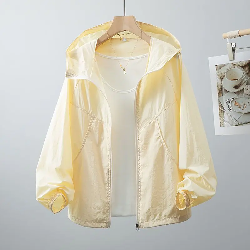Sun-Protective Clothing Coat  Women 2027 Summer New Sunscreen Jacket UV Outwear Outdoor Casual Outcoat Ladies Fashion Loose Top