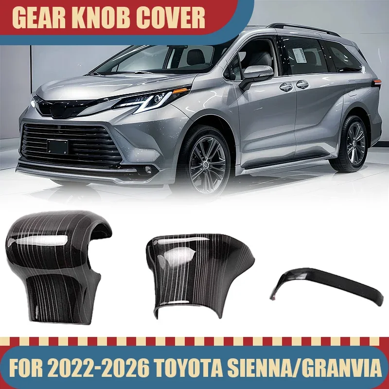 

Custom Fit Gear Shift Knob Cover for Toyota Sienna Granvia 2022 2023 2024 2025 2026 Interior Decoration