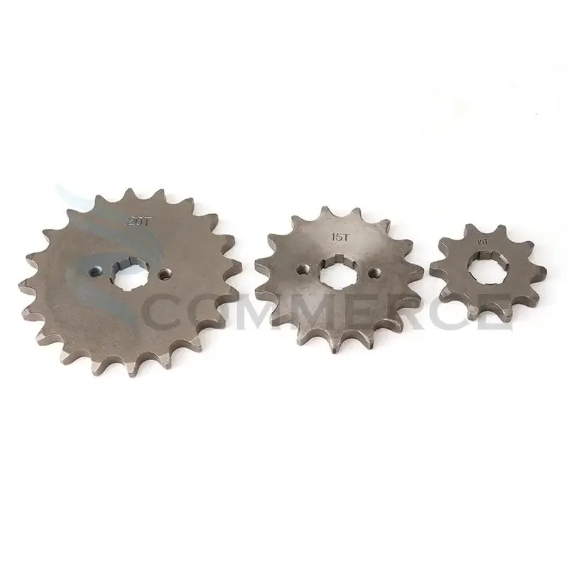 530# 20mm 10T-21T Teeth Front Engine Sprocket Chain With Locker Motorcycle Dirt Bike PitBike ATV Quad Buggy Motorcycle Parts