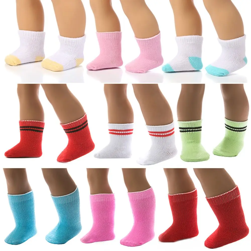 Paire de chaussettes à documents solides pour nouveau-né, accessoires de beurre américain, vêtements de beurre pour bébé, cadeaux pour enfants, 18 po, 43cm