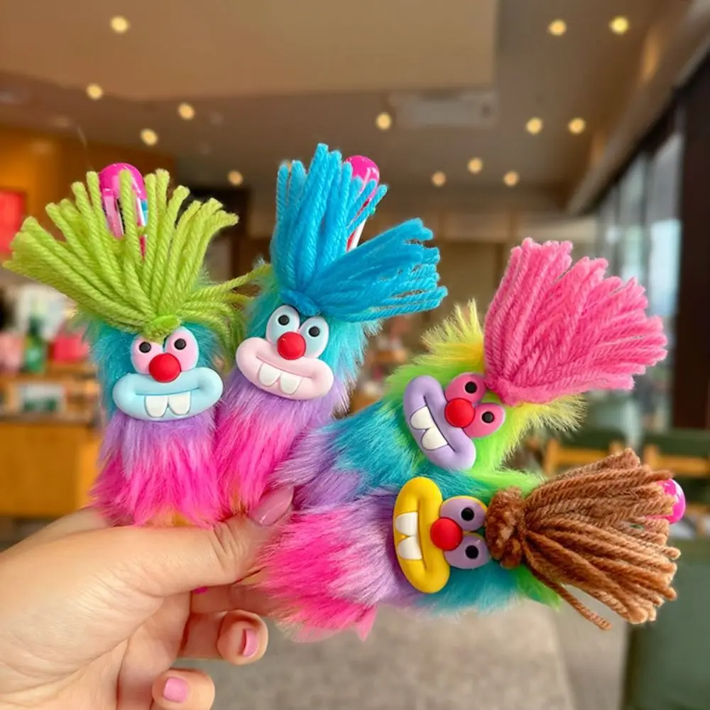 Bucktooth Rabbit Children's Plush Pen Iridescence Handwriting Rainbow Signature Pen Sausage Mouth Neutral Gel Pen