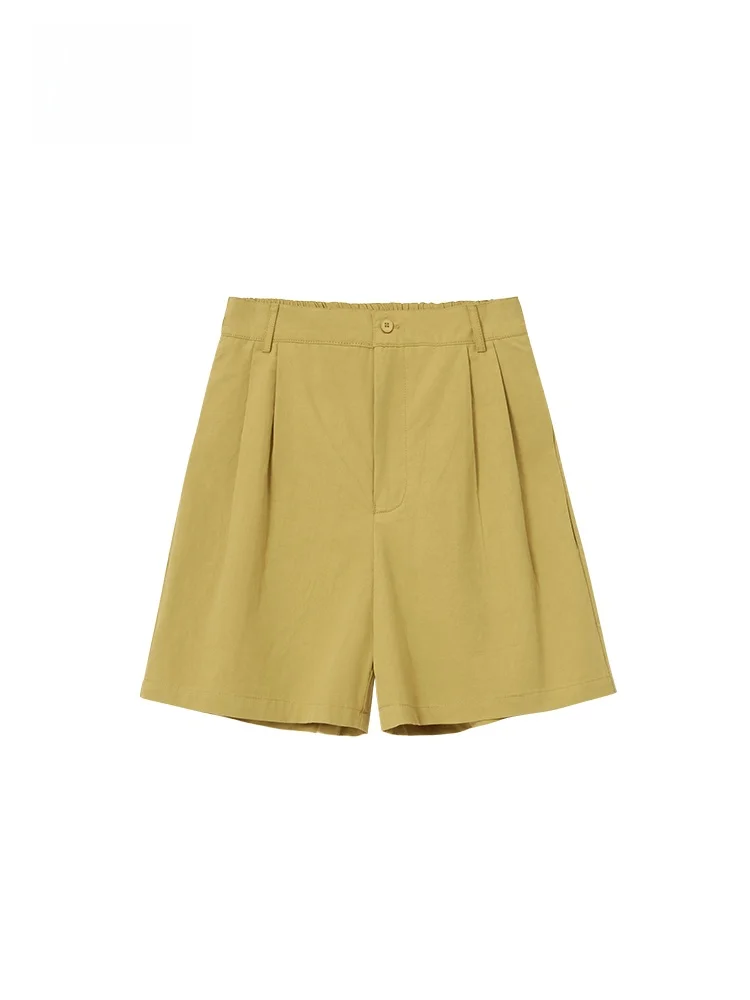 

GOFAR Faion Casual Five-Quarter Length Straight Leg orts Women's Loose Fit Simple Commuter Sle for Petite Ladies