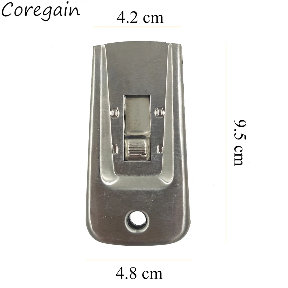 Razor Scraper Set Steel Multi Purpose Single Edge Razor Blade Scraper Window Clean Paint Tool With Spare Blades