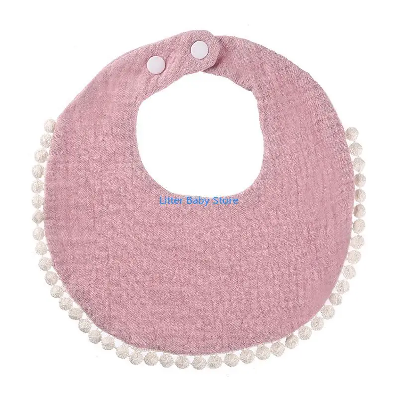 

N80C Baby Cotton Bib Infant Girls Boys Adjustable Appease Accessory Supplies