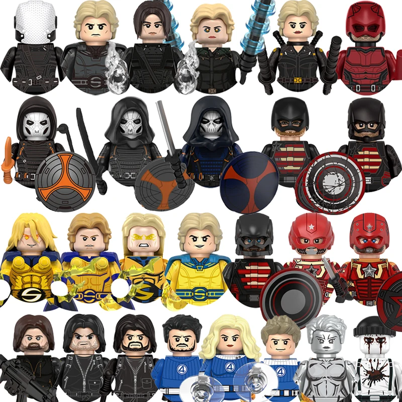 Nuevos bloques Daredevil, sentinela, agente estadounidense para juguetes, regalos, Taskmaster, Mini figuras de acción, bloques de construcción para niños para fiesta