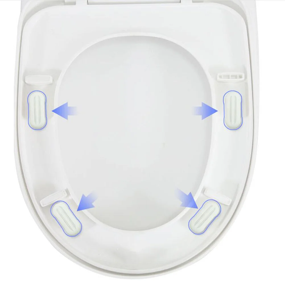 

12Pcs Toilet Seat Bumpers Universal Self Adhesive Replacement Kit Durable Toilet Seat Repair Buffer Pads