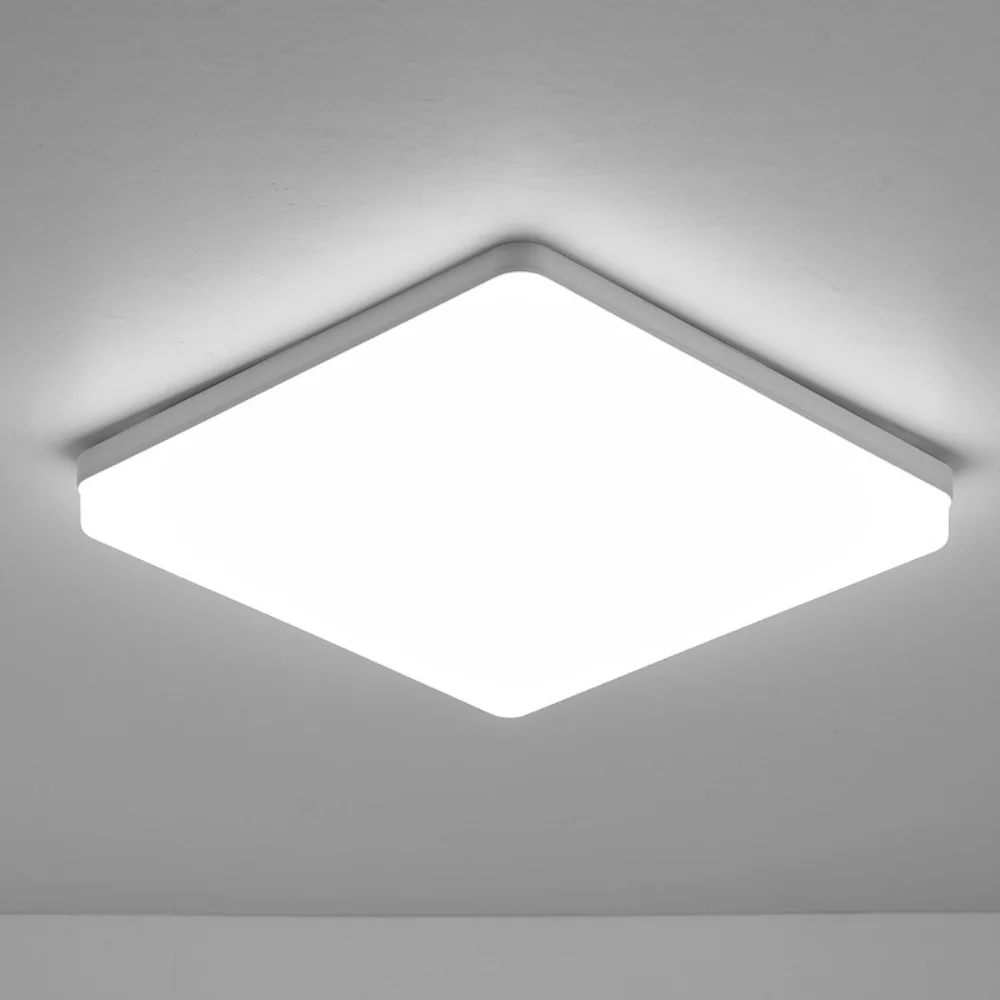 48W LED Ceiling Light Slim AC85-265V Wide Voltage LED Ceiling Light Fixture White 3440lm Luminous Flux Ceiling Lamp Office