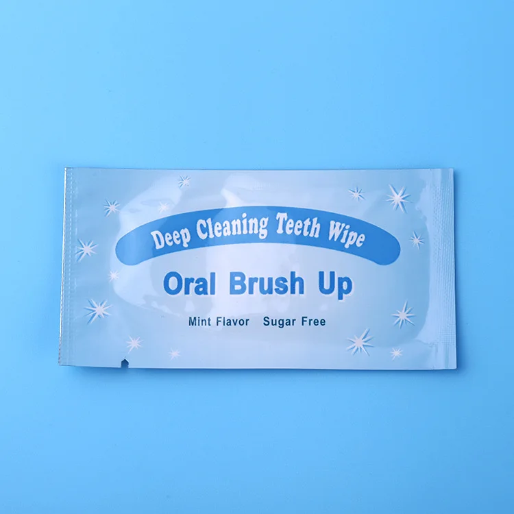 20pcs Deep Cleaning Teeth Wipes Teeth Whitening Aid Dental Brush Up Finger Wipe Tooth Cleaning Oral Hygiene Care Tool