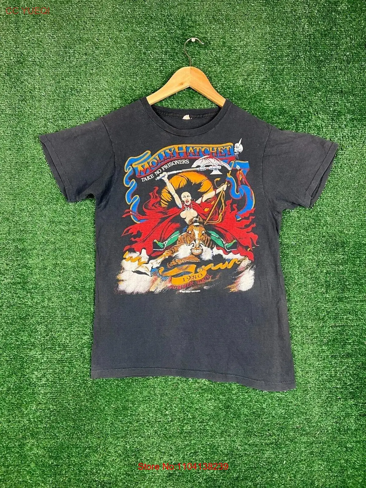 Vintage Molly Hatchet Take No Prisoners 1980 Summer Tour T Shirt AN25304