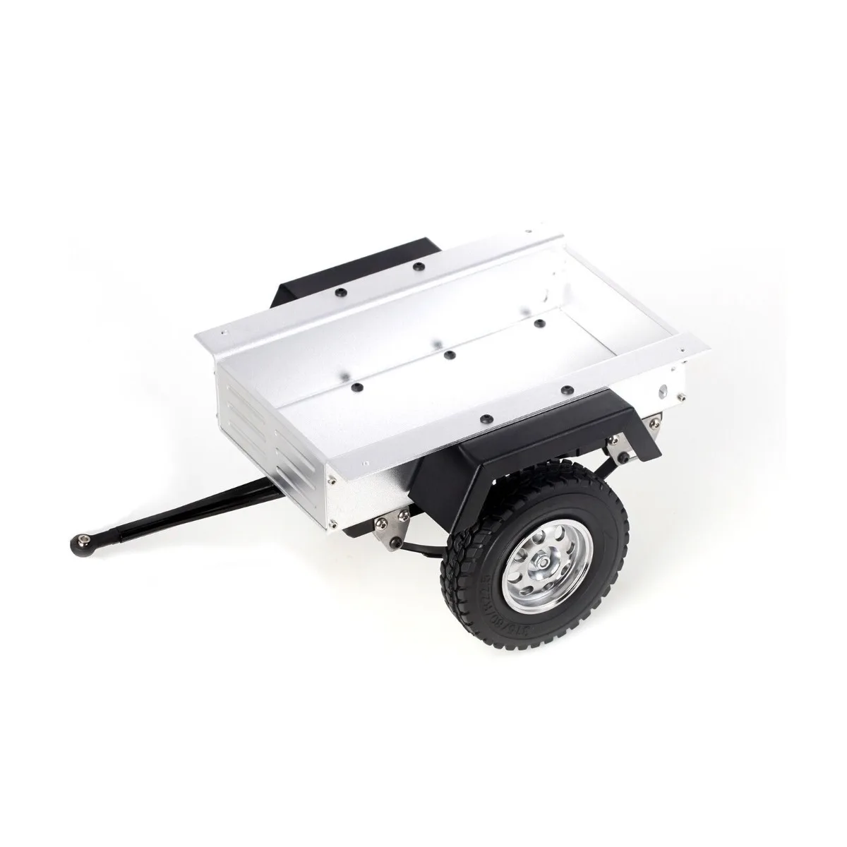 

LCX Racing 1/10 RC Crawler Heavy Duty Aluminum Trailer for Axial SCX10 II III TRX4 TRX6 Gen7 Gen8 Gen9 Upgrades Part Accessories