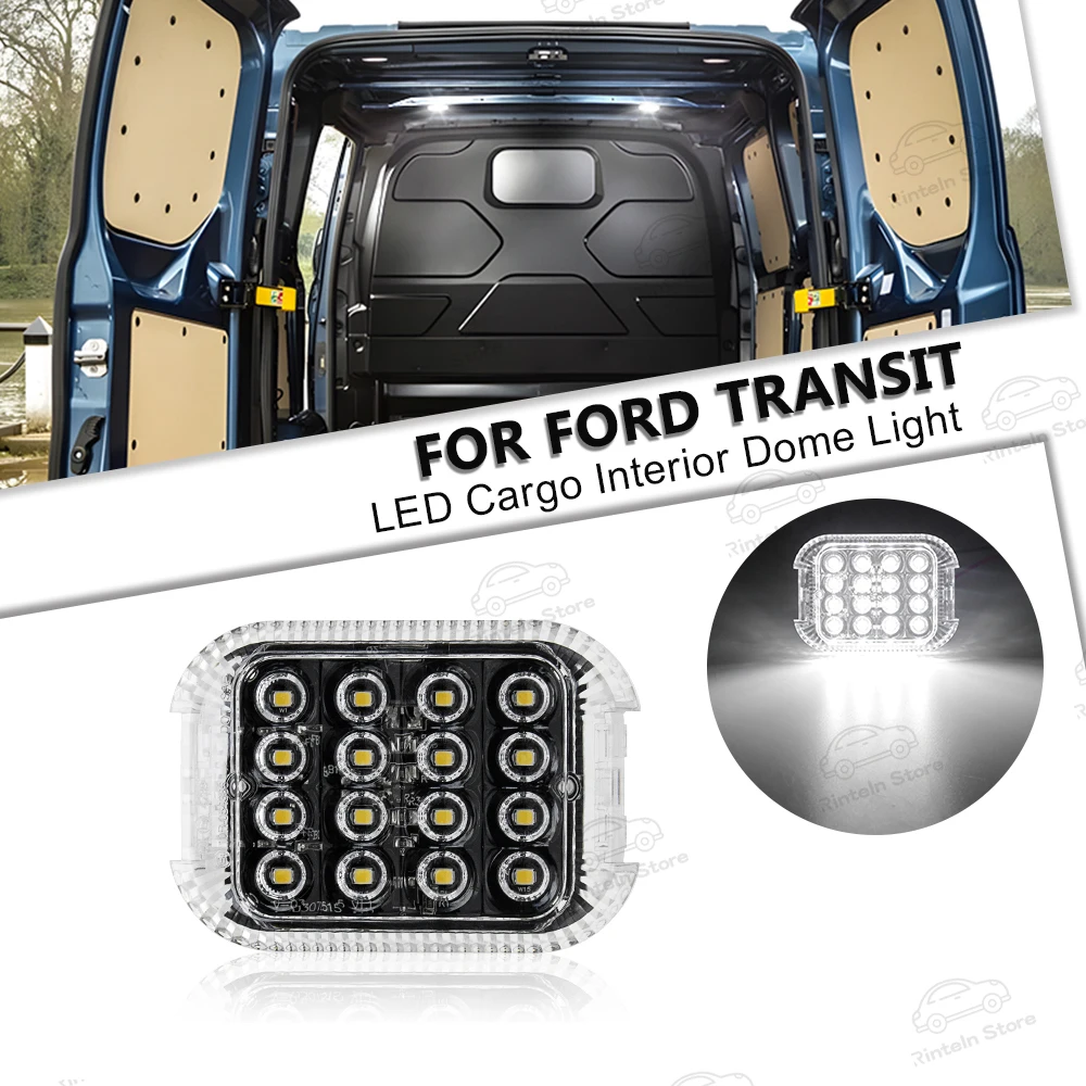 

1pc LED Cargo Interior Dome Light For Ford E-Transit F-150 Transit Connect Custom Transit-150 250 350 350 Tourneo MK6 MK7