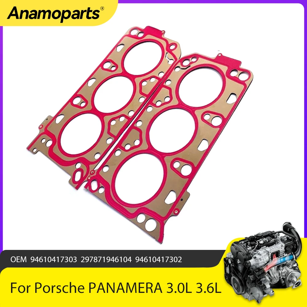 

Engine Parts Cylinder Head Gasket Fit 3.0 L 3.6 L For Porsche MACAN CAYENNE PANAMERA 3.0L 3.6L V6 2013-2018 OEM 94610417303