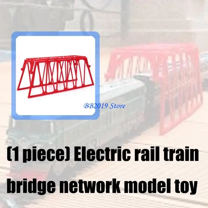 Q0KB Elektrische spoorbrug voor kinderen, creatief spoorgebouw STEM-leren