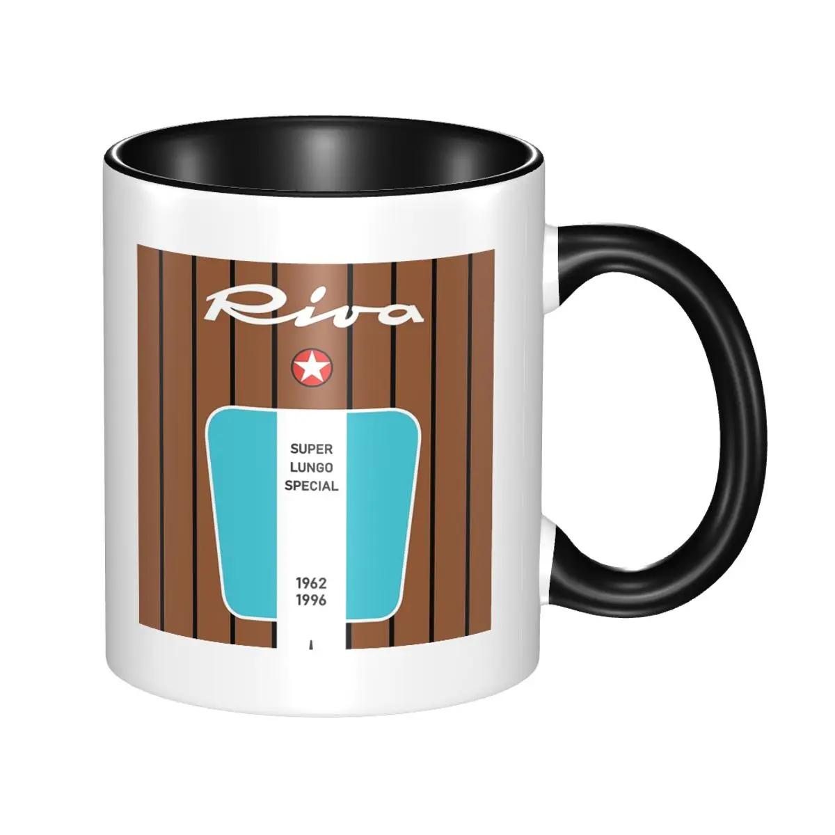 Taza de Cerámica Magnet28 con Diseño del Yate Riva Aquarama, Lago Como, Cannes, Mónaco, Saint-Tropez, Capri, para Café, Té, Leche y Otras Bebidas