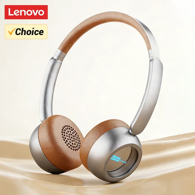 

Беспроводная гарнитура Choice Lenovo Bluetooth 6.0 с шумоподавлением, спортивные ретро-наушники, складные, с эффектами подсветки LS101