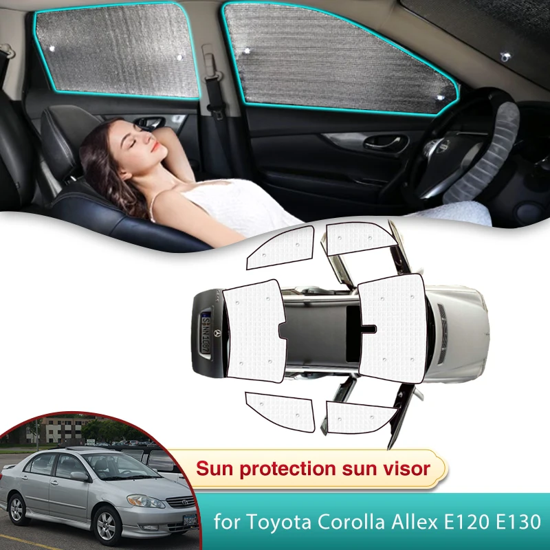

Full Car Sun Shade for Toyota Corolla Allex E120 E130 2002 2003 2004 2005 2006 2007 2008 Accessories Sunshade Windshield Anti-UV