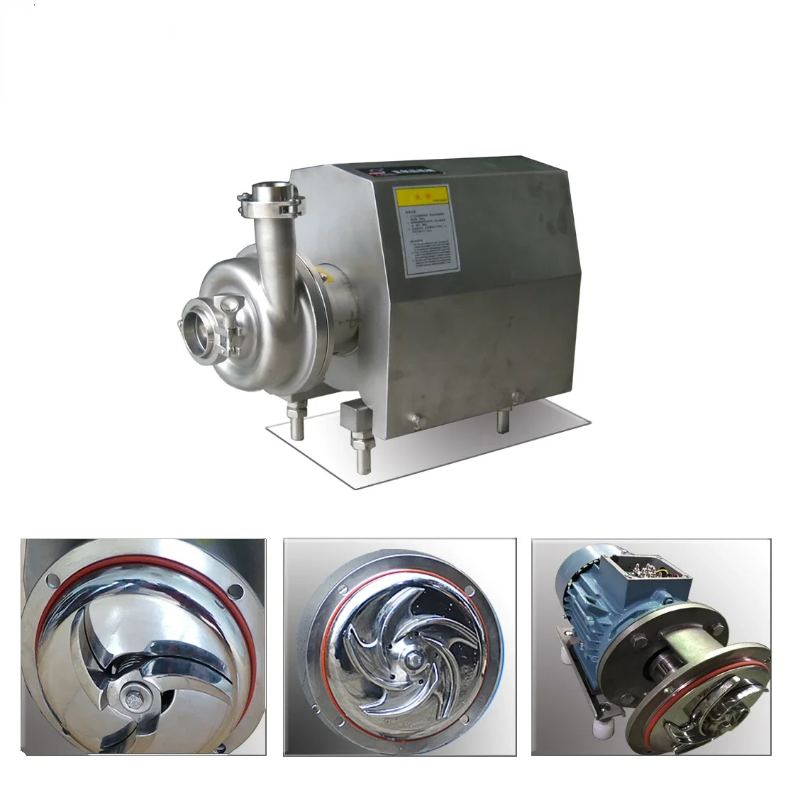 For Stainless Steel Sanitary Centrifugal Pump Soy Milk Beverage