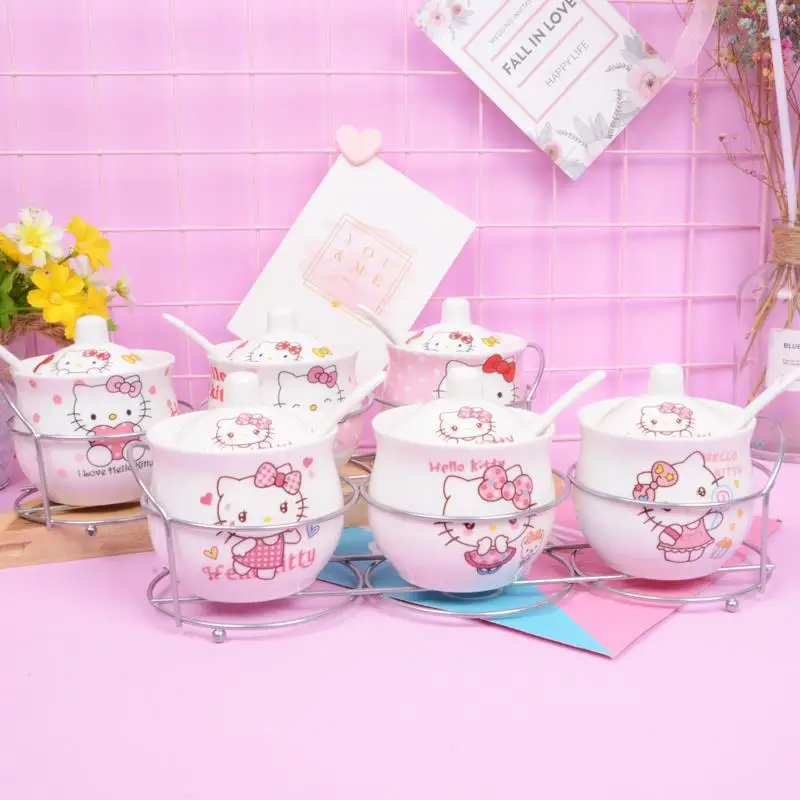 جرة توابل سيراميك من مينيسو، صندوق توابل، جرة توابل، زجاجة، جرة ملح، أدوات المطبخ #1